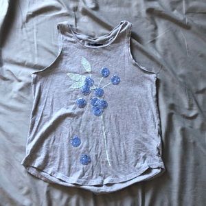 GAP kids sequined blueberry tank top